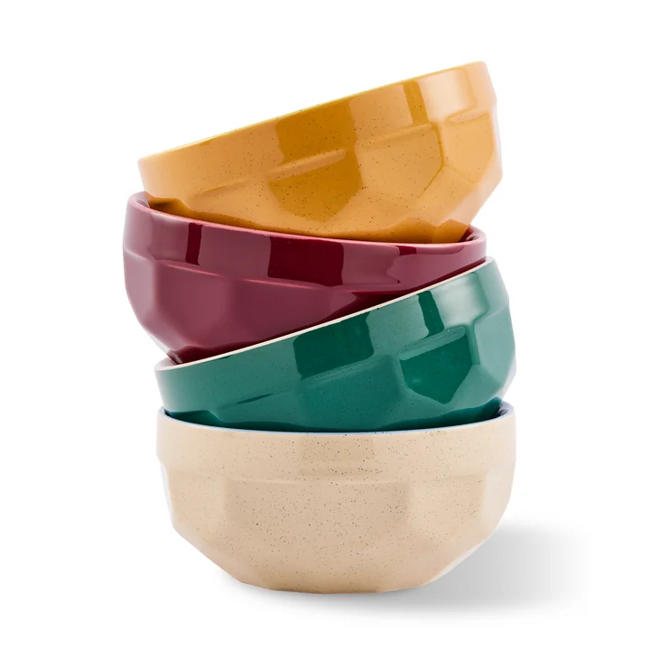 POLSPOTTEN - Breakfast bowls set of 4, multicolored