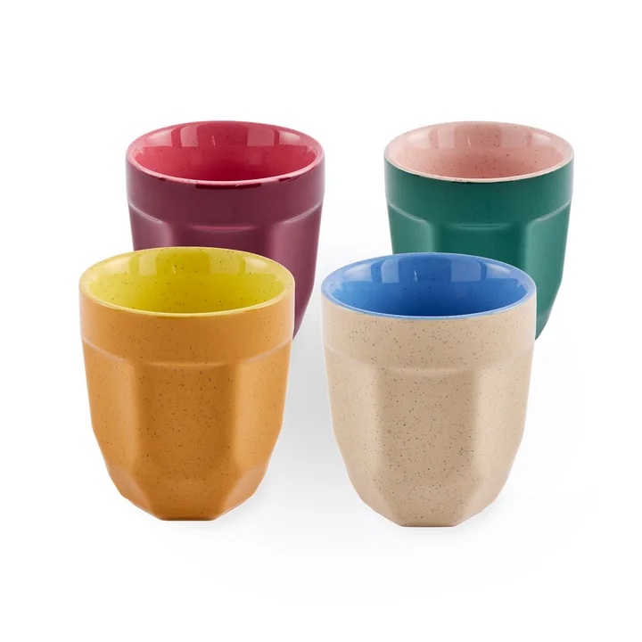 POLSPOTTEN - Latte cups set of 4, multicolored
