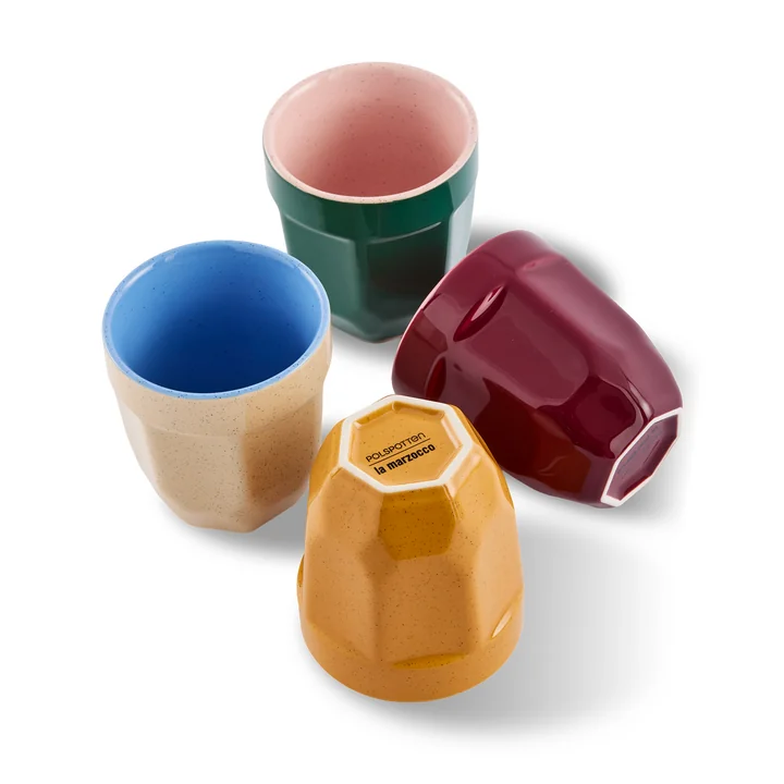 POLSPOTTEN - Latte cups set of 4, multicolored
