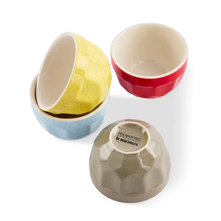 POLSPOTTEN - Polygon Cups set of 4, cappuccino