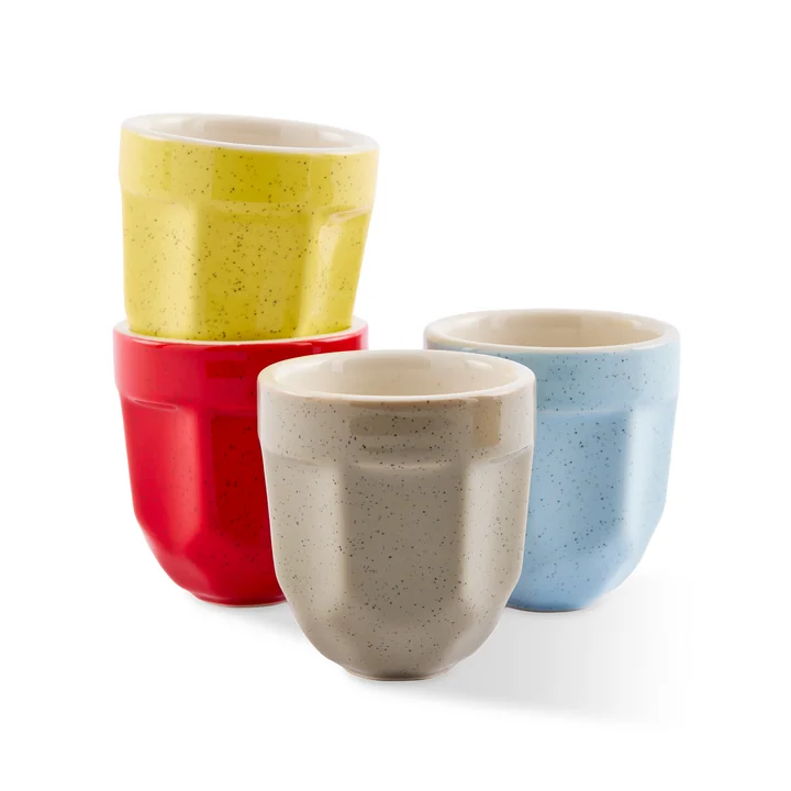 POLSPOTTEN - Polygon Cups set of 4, espresso