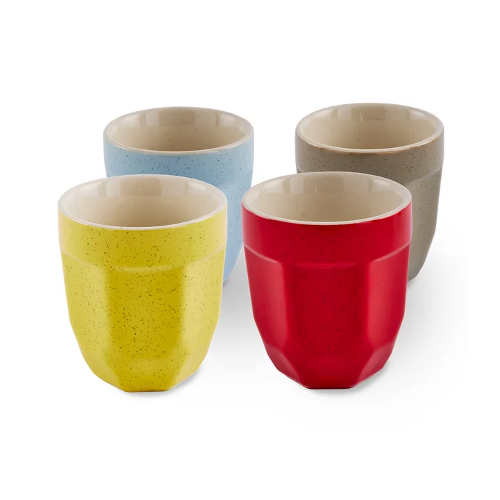 POLSPOTTEN - Polygon Cups set of 4, latte
