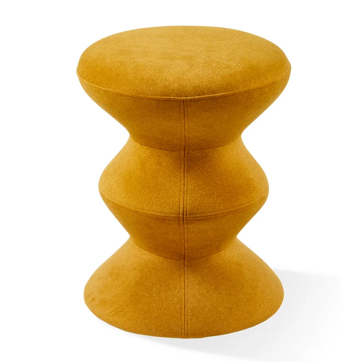 POLSPOTTEN - Zig Zag Stool Soft, yellow