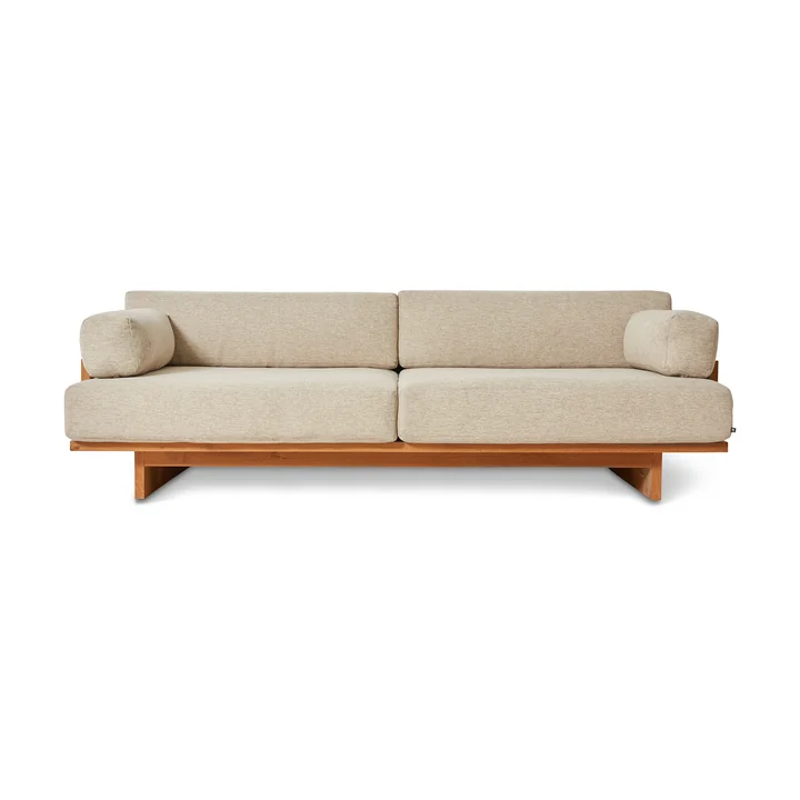 HKliving - Outdoor Teak Lounge Sofa, Natural