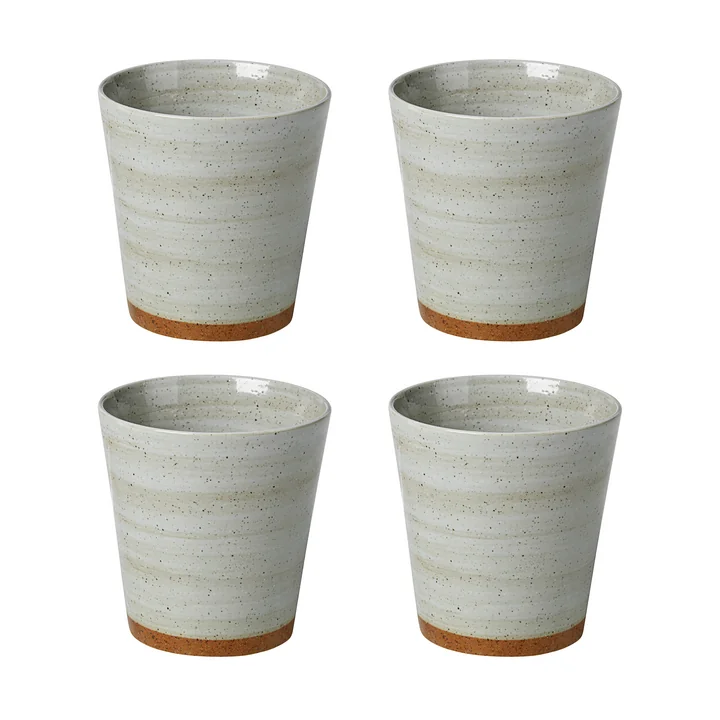 Broste Copenhagen - " Grød " Mug, 35 cl, sand (set of 4)