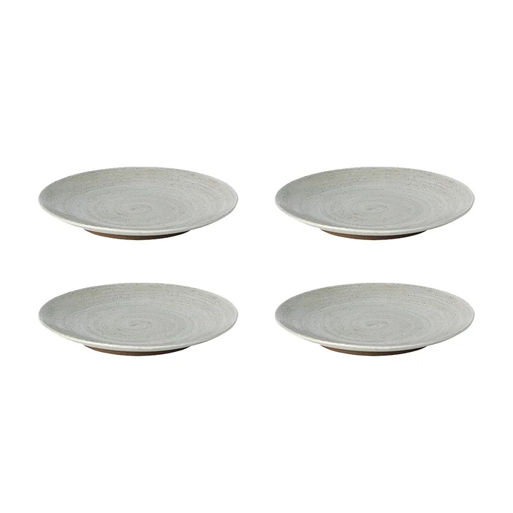 Broste Copenhagen - Grød Dessert plates, Ø 20 x H 2.4 cm, sand (set of 4)