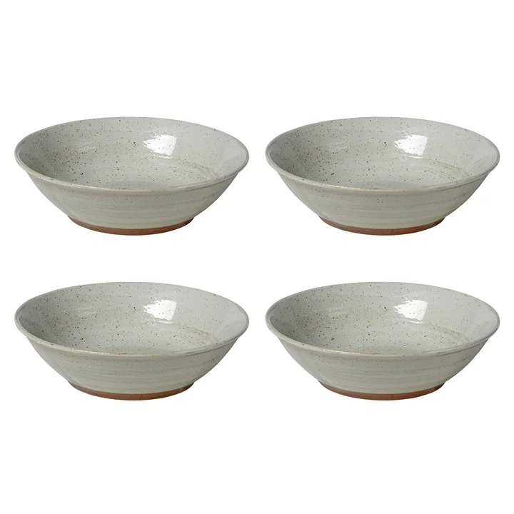 Broste Copenhagen - Grød Bowl, Ø 17 x H 5 cm, sand (set of 4)