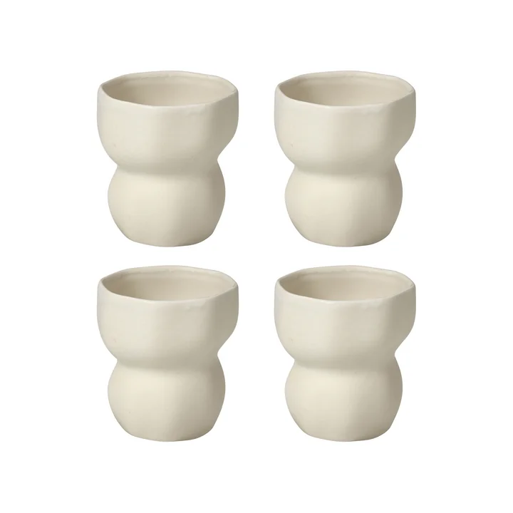 Broste Copenhagen - Limfjord 200-ml cup, beige (set of 4)