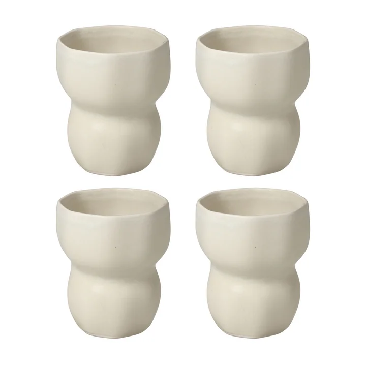 Broste Copenhagen - Limfjord 350 ml mug, beige (set of 4)