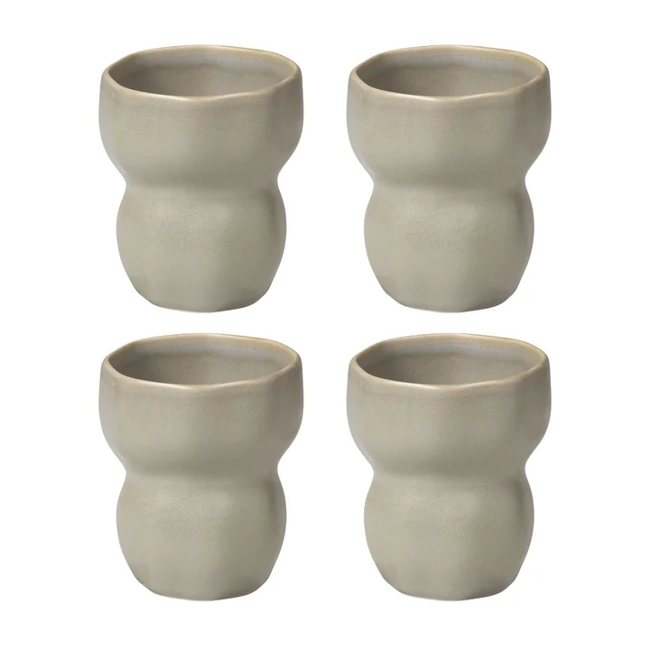 Broste Copenhagen - Limfjord Mug, 350 ml, light gray (set of 4)