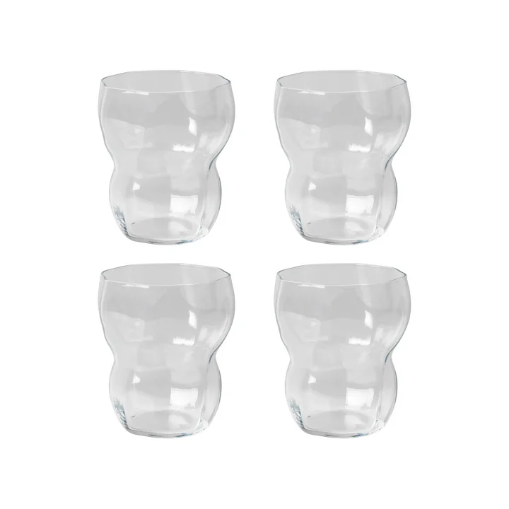Broste Copenhagen - Limfjord Drinking Glass, 250 ml, clear (set of 4)