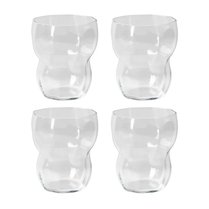 Broste Copenhagen - Limfjord Drinking Glass, 350 ml, clear (set of 4)