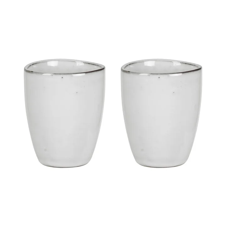 Broste Copenhagen - Nordic Sand Mug without Handle, 25 cl (Set of 2)