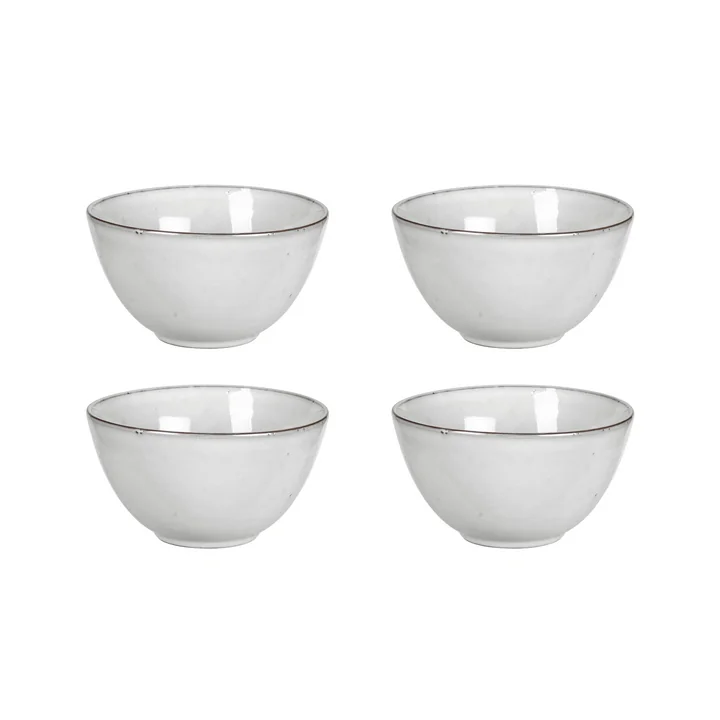 Broste Copenhagen - " Nordic Sand " Bowl, Ø 15 x H 8 cm (set of 4)