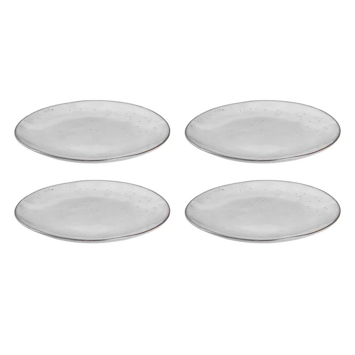 Broste Copenhagen - " Nordic Sand " dinner plates, Ø 26 x H 2.5 cm (set of 4)