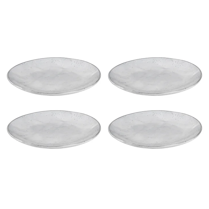 Broste Copenhagen - " Nordic Sand " dinner plates, Ø 31 x H 3.3 cm (set of 4)