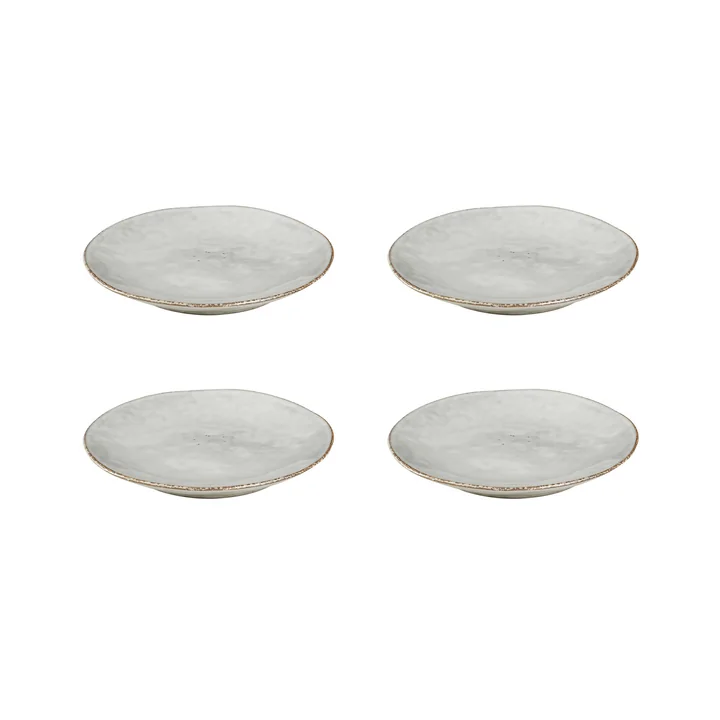 Broste Copenhagen - " Nordic Sand " Plates, Ø 15 x H 2 cm (set of 4)