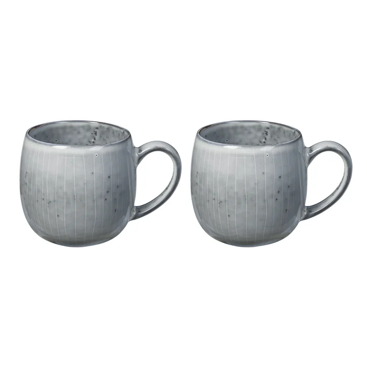 Broste Copenhagen - Nordic Sea Mug with Handle, 45 cl (Set of 2)