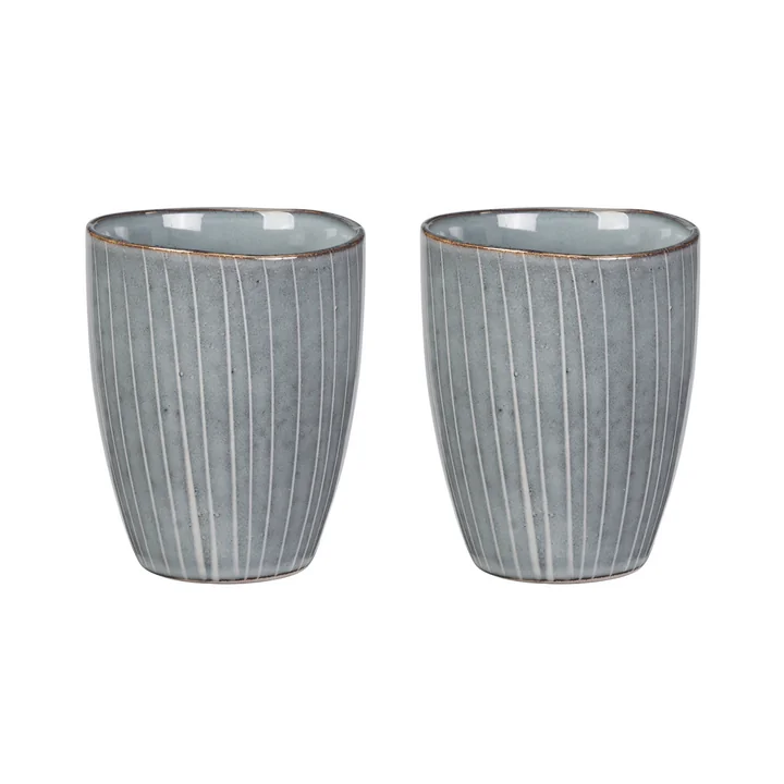 Broste Copenhagen - Nordic Sea Mug without Handle, 25 cl (Set of 2)