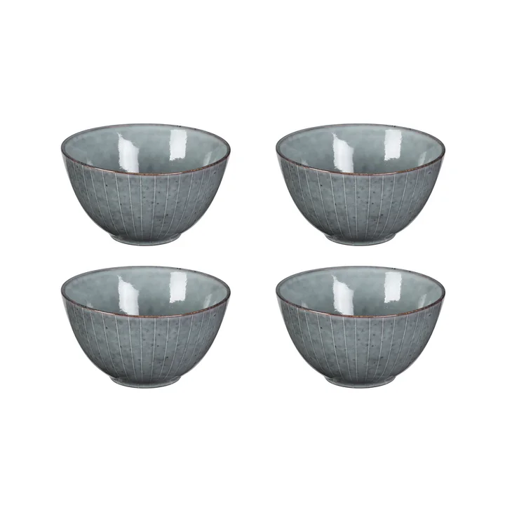 Broste Copenhagen - " Nordic Sea " Bowl, Ø 15 x H 8 cm (set of 4)
