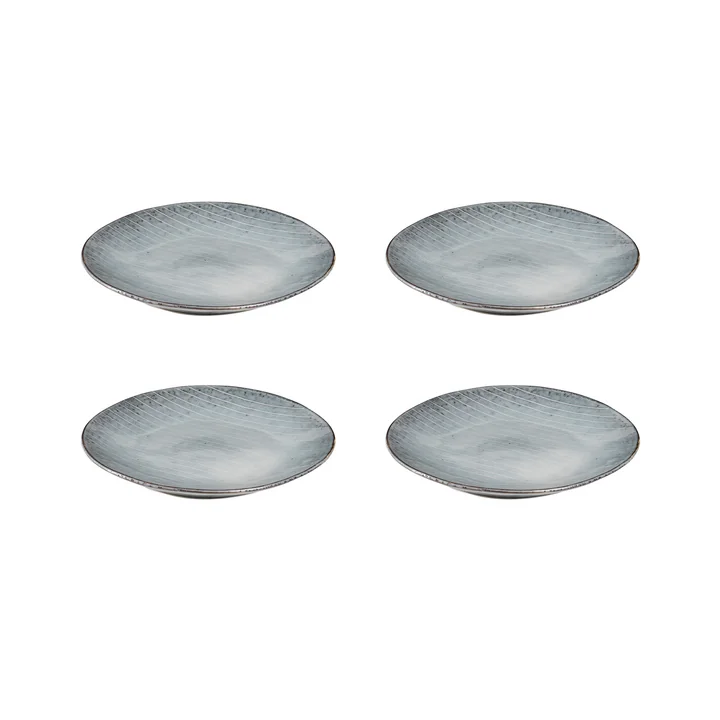 Broste Copenhagen - " Nordic Sea " Plates, Ø 15 x H 2 cm (set of 4)