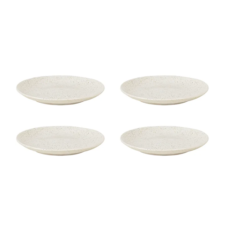 Broste Copenhagen - Nordic Vanilla Dessert Plates, Ø 20 cm (set of 4)