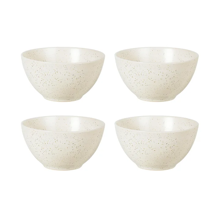 Broste Copenhagen - Nordic Vanilla Bowl, Ø 17 x H 8 cm (set of 4)