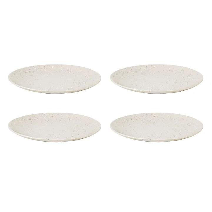 Broste Copenhagen - " Nordic Vanilla " dinner plates, Ø 26 cm (set of 4)