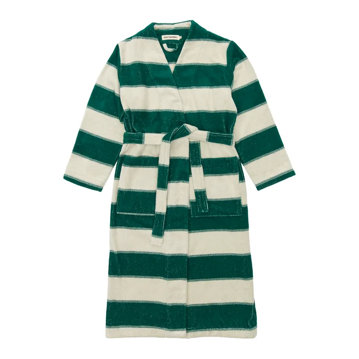 Marimekko - Galleria Bathrobe, emerald / melon
