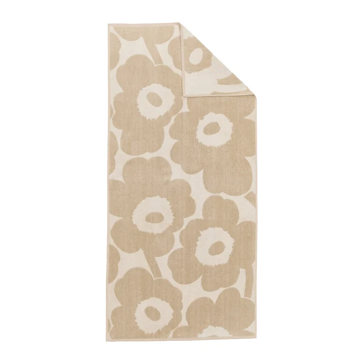 Marimekko - Unikko Bath towel, 70 x 150 cm, off-white / linen