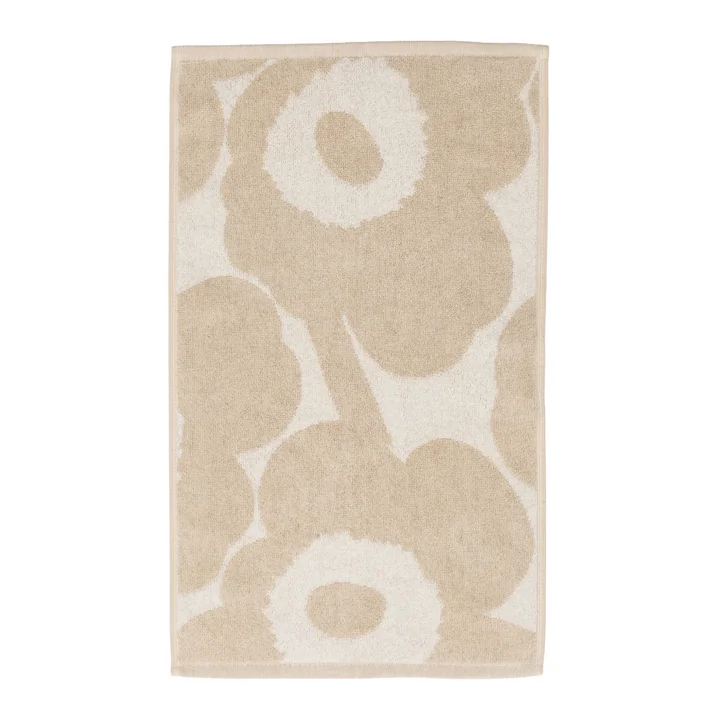 Marimekko - Unikko Guest towel, 30 x 50 cm, off-white / linen