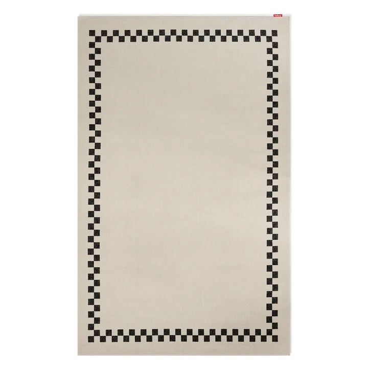 Fatboy - Carpretty Outdoor rug, Grand, Check Border, 200 x 290 cm, anthracite / cream