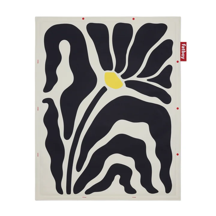 Fatboy - Flying Carpet, 180 x 140 cm, botanic cream / black