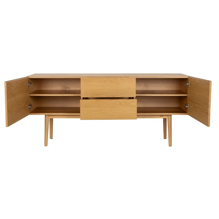 Zuiver - High On Wood Cabinet, oak, 2 drawers, 2 doors