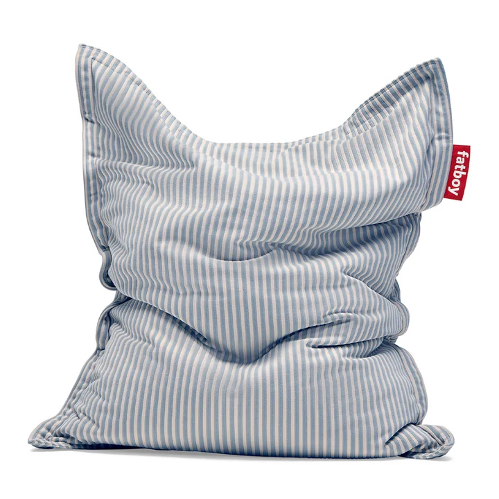 Fatboy - Cover for original Slim Terry beanbag, blizzard blue/cream