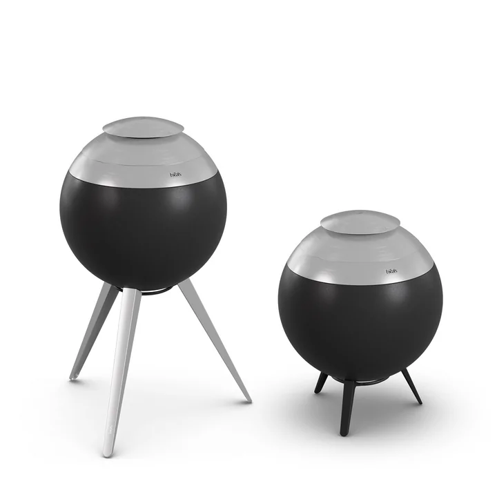 MOON 45 with lid brushed stainless steel from höfats