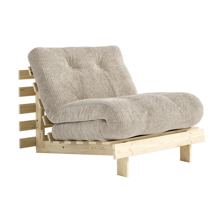 Karup - Roots Sleeping chair 90 cm, natural pine / soft cream (550)