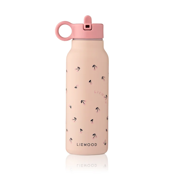 LIEWOOD - Falk Water Bottle, 350 ml, Mini Cherry Heart / Rosy