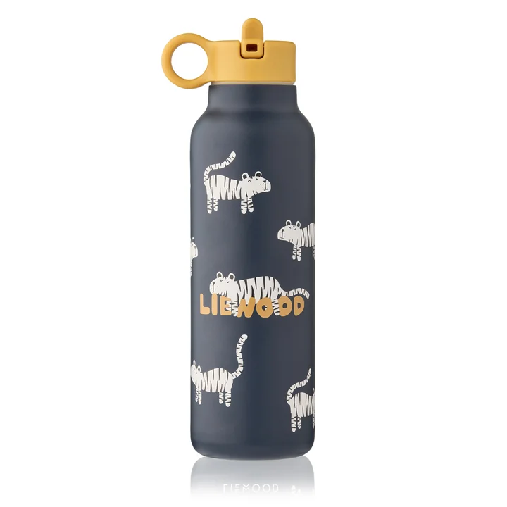 LIEWOOD - Falk Water Bottle, 500 ml, Tiger, Classic navy