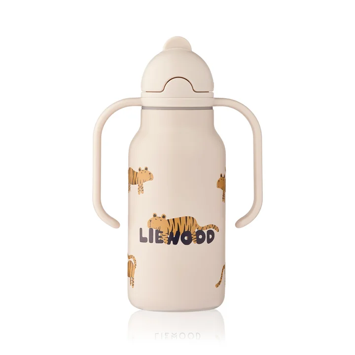 LIEWOOD - Kimmie printed bottle, 250 ml, Tiger / sandy