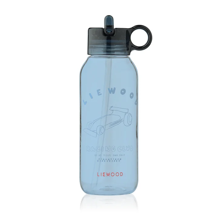 LIEWOOD - Yang Water Bottle, 500 ml, Race Cars / classic navy