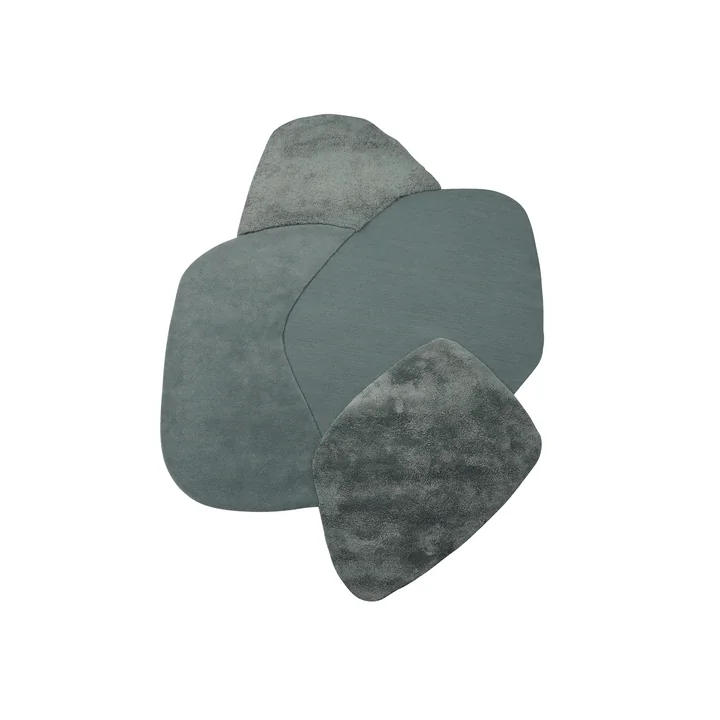 AYTM - " Mola " Rug, 140 x 195 cm, dusty blue