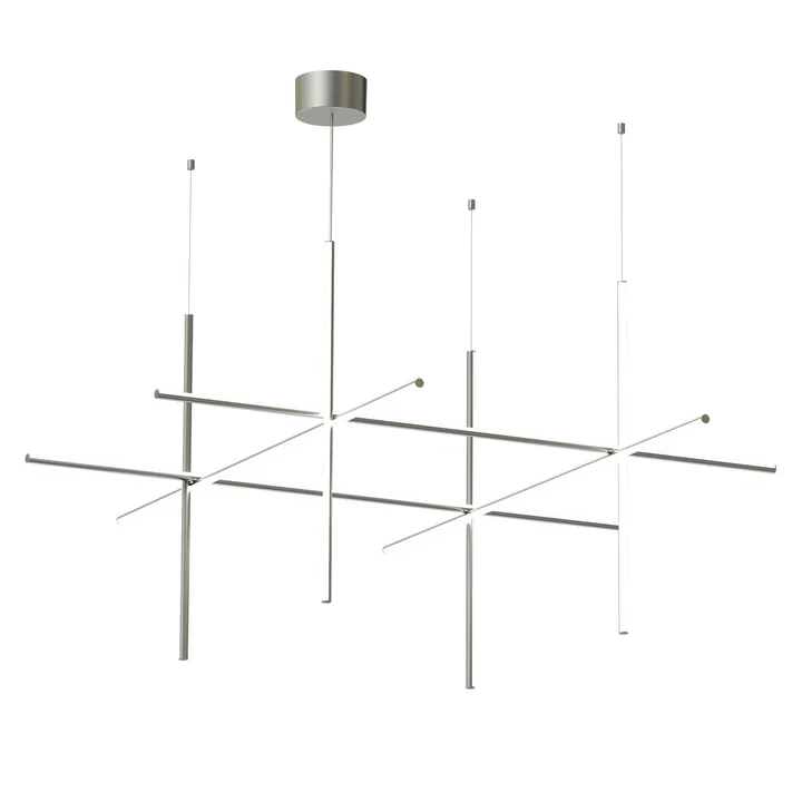 Flos - Coordinates S4 LED Pendant Light, Argent Moon