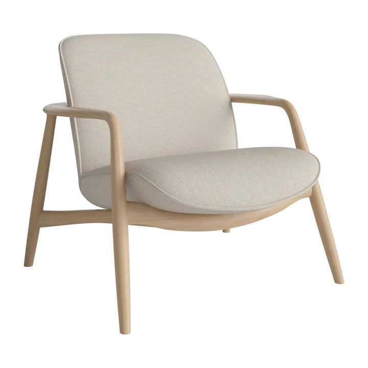 Bolia - Bowie Armchair, white-pigmented oiled oak / Revi ivory