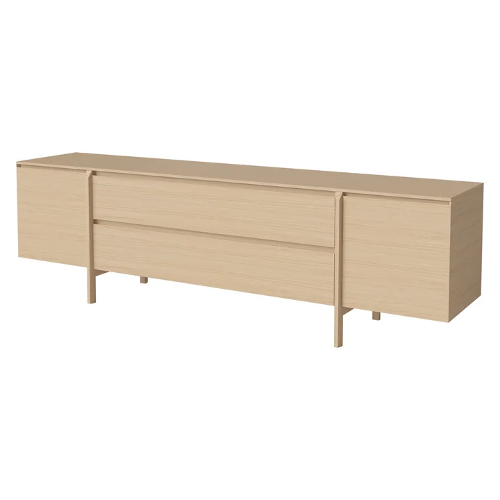 Bolia - Daia Sideboard with Drawers, 240 cm, White-Pigmented Oak