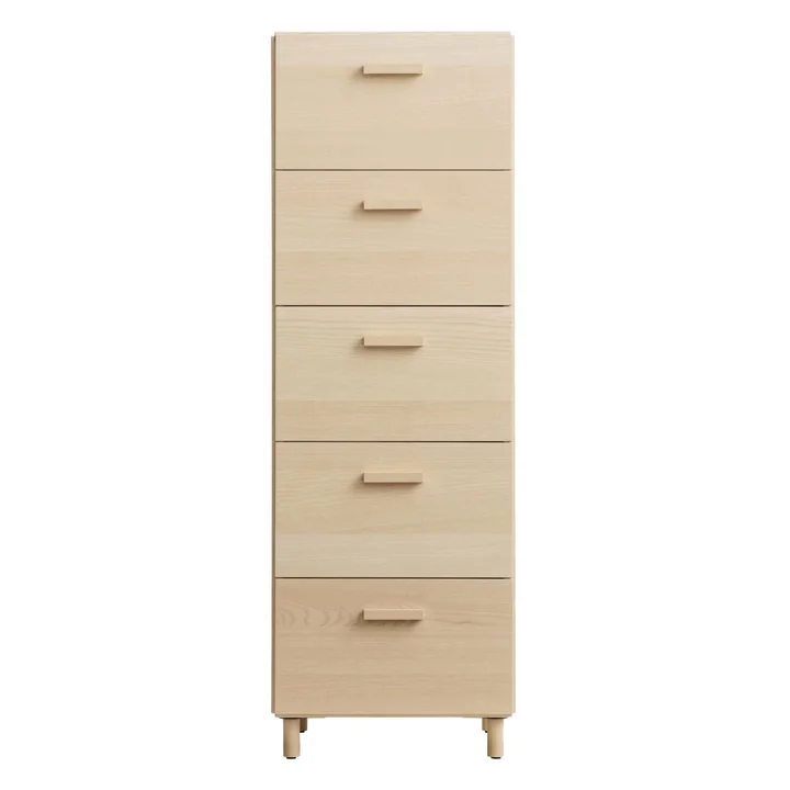 String - Relief Tall Chest of Drawers, Ash