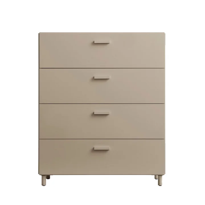 String - Relief Wide Chest of Drawers, Beige