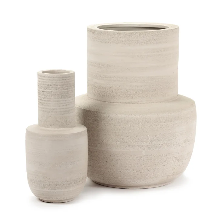 Serax - " Volumes " Vase, Large, Beige