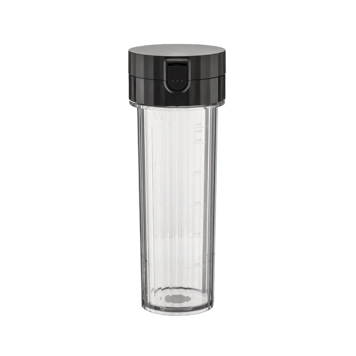 Alessi - Plissé -Bottle Set for Personal Blender, Black