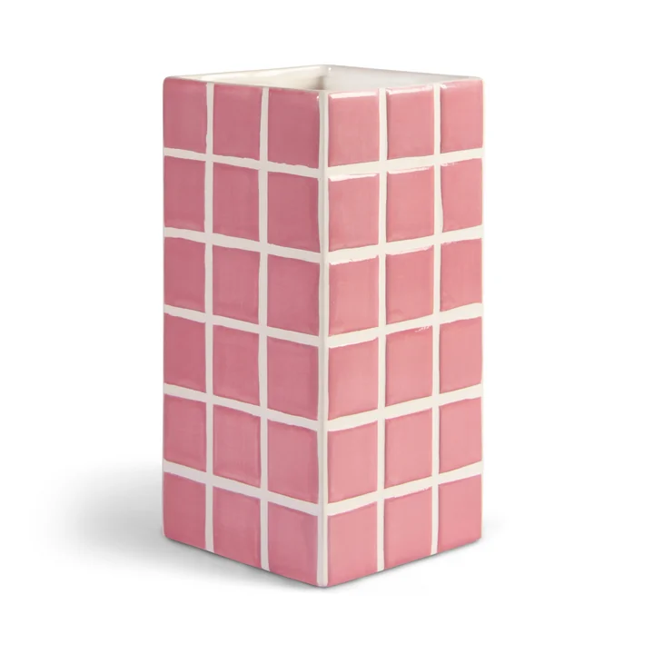 & klevering - " Tile " Vase, Pink